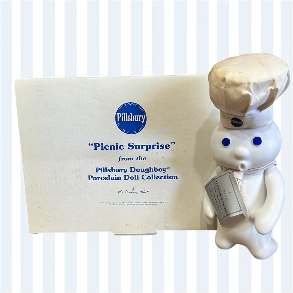 Pillsbury Doughboy, “Picnic Surprise” 1999 VTG 1999 Porcelain Doll